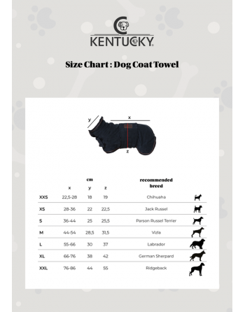 Kentucky manteau serviette pour chien Kentucky - 5