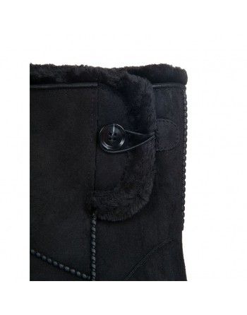 Boots hiver doublées polaire imperméable Davos noires HKM - 3
